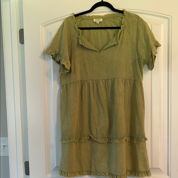UMGEE Boho Tiered Ruffle Summer Dress Size Large - Picture 1 of 4